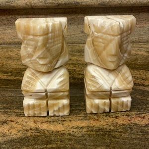 Alabaster sphinx bookends